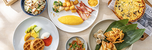 朝食ビュッフェ